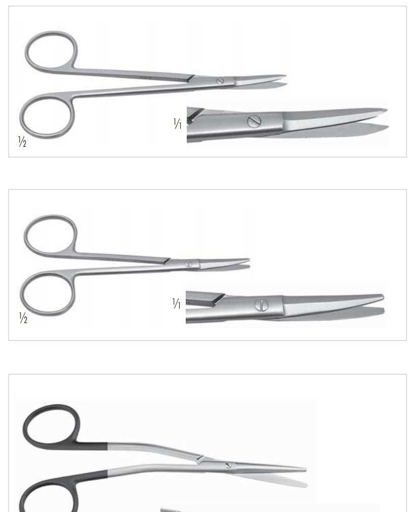 120-281-130 BEUSE nůžky nosní, hrotnaté, zahnuté, 130 mm