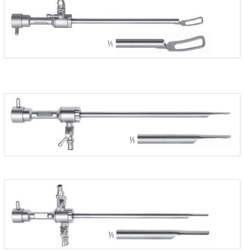 hylzna pro plastickou endoskopii s otočným kohoutem s okénkovou lopatkou 251-140-175 Ø 4 mm 251-150-175 Ø 5 mm SHAPER hylzna pro plastickou endoskopii s