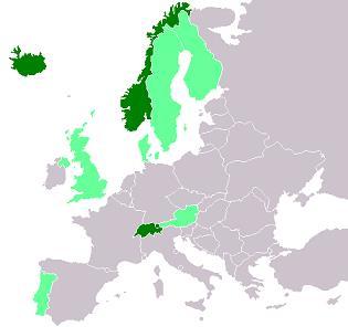 Evropské sdružení volného obchodu EFTA 1960 - Stockholmská dohoda, založení EFTA Původní členská