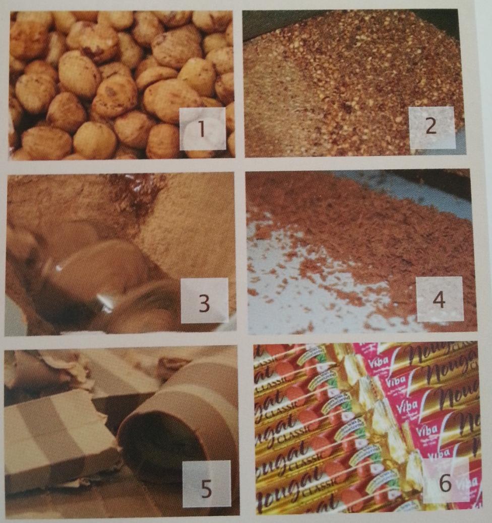 Obr. 6 Nugát výrobní proces (firemní materiál, 2013) 3.8 Nákup a skladování čokolády Supermarkety nabízejí velký výběr čokolád, ale často menší kvality než specializované prodejny.