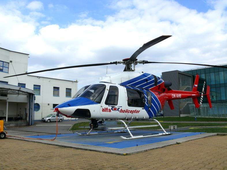 Bell 427 Výrobce: Pohonná jednotka: Typ: Výkon: Počet: Rozměry: Průměr nosného rotoru: Průměr vyrovnávacího rotoru: Délka s otáčejícími se rotory: Délka trupu: Výška: Hmotnosti: Prázdná hmotnost: Max.