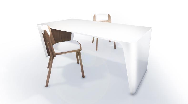 E N I F SK/ Prevedenie stola konštrukcia stola: stolová doska a bočnice: Polyston 510