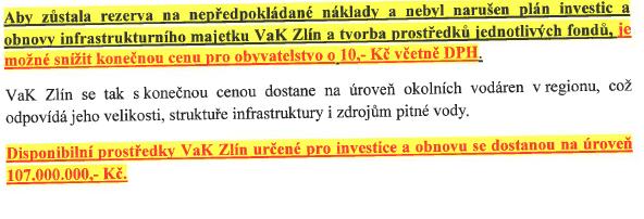 6 Závěr Dokument Analýza svým obsahem a mírou podrobnosti a přesvědčivosti ekonomické analýzy transakčních nákladů přechodu VaK Zlín na samostatné provozování VaK a mírou