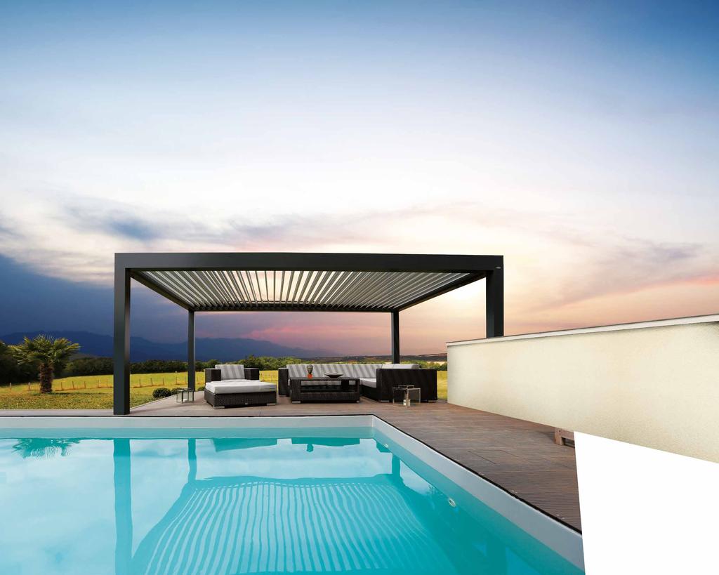 ŽIVOT JE PLNÝ KRÁSNÝCH OKAMŽIKŮ, ALE JE ZDE JEN 1 BIOKLIMATICKÁ PERGOLA : BIOSSUN Biossun není jen o bioklimatické technologii.