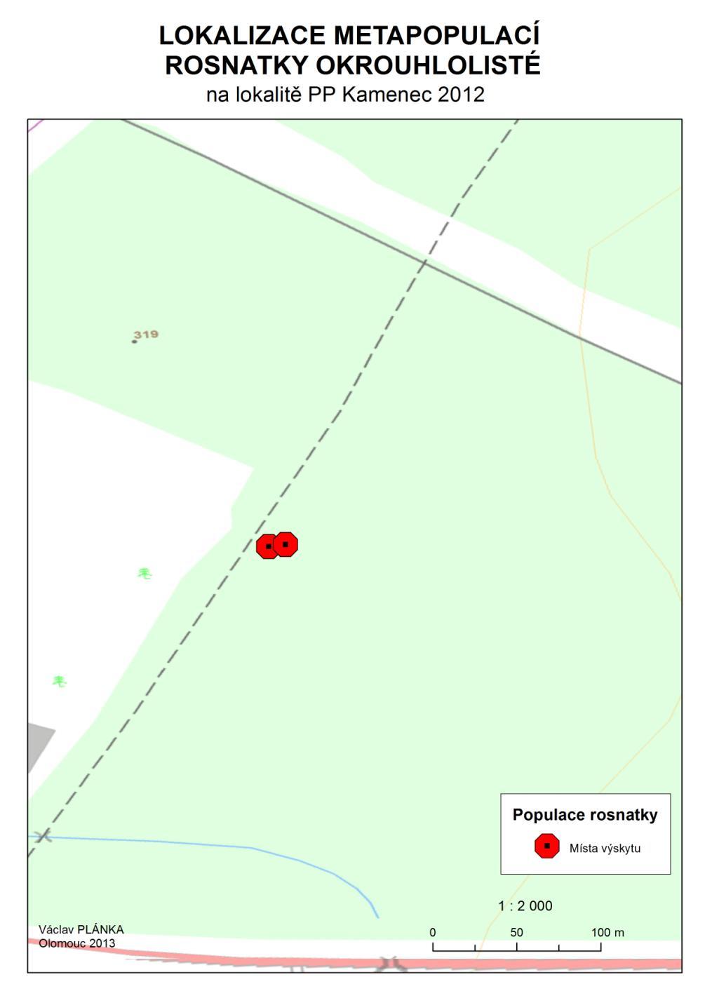 29 4.3.5. PP Kamenec Obr. 15: Mapa PP Kamenec Popis lokality: Přírodní památka Kamenec se nachází poblíž obce Dobrá.