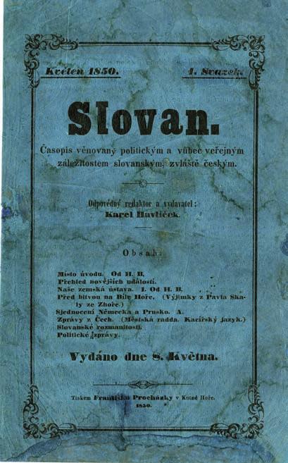 roce 1851 soubor Havlíčkových článků z Národních novin pod názvem Duch Národních novin. Foto: Milena Běličová.