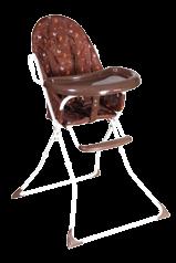 BEE Dětská skládací jídelní židlička BEE vyniká velice nízkou hmotností, malými rozměry po složení a velice jednoduchou manipulací a údržbou.