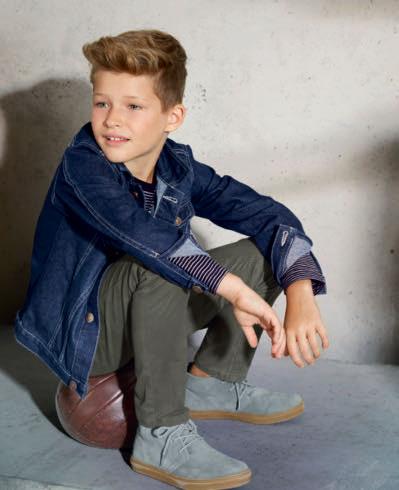 4 Džínová bunda Kč 699,- POUZE ONLINE A K OBJEDNÁNÍ V NAŠICH OBCHODECH 5 Boty sneaker Kůže činěná bez chromu 1 pár Kč 999,- s bílou nopkovou přízí 35 86 880.