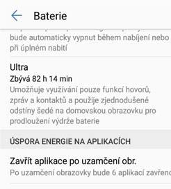 Správce telefonu Omezit aplikace na pozadí: Klepněte na Zavřít aplikace po uzamčení obr.