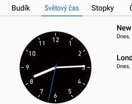 2 Na kartě Světový čas můžete provést tyto operace: Nástroje Přidání města: Klepněte na měst.. Zadejte název města nebo vyberte město v seznamu Nastavení domovského časového pásma: Klepněte na.