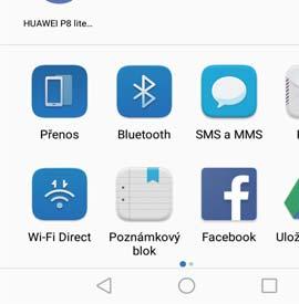 Povolení Huawei Share 1 Tažením prstem od stavového řádku dolů otevřete oznamovací panel. 2 Klepnutím na Huawei Share a výběrem možnosti POVOLIT povolte funkci Huawei Share.