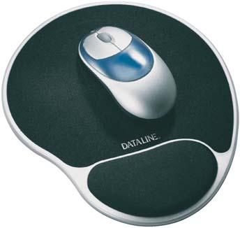 okrajem 119980 černá / stříbrná 540, Podložka gelová pod myš Dataline podložka vyplněná gelem a