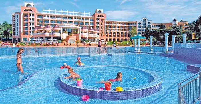 Bulharsko > Jižní pobřeží, Zlaté písky HOTEL MARINA BEACH FFFFf (all inclusive) 1. dítě 26 let 99 Kč, při využití slevy za dospělou osobu platí dětská cena 8 120 Kč Jižní pobřeží / Djuni str.