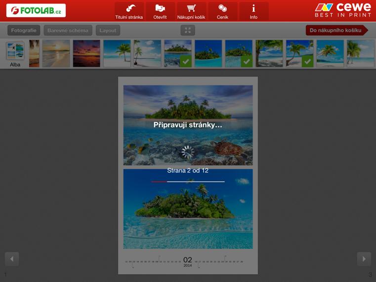 CEWE FOTOKALENDÁŘE Stisknutím Do nákupního