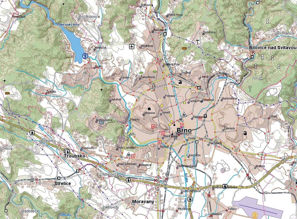 6 Topografická databáze České republiky (Data200) Databáze abáze Data200 je každoročně aktualizovaný digitální geografický model území ČR odpovídající přesností a stupněm generalizace měřítku 1 : 200