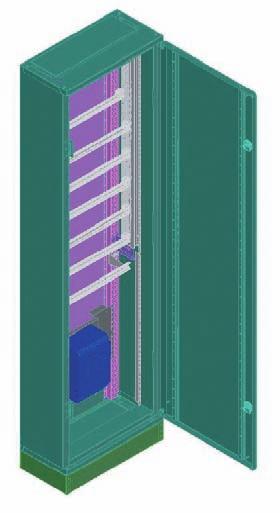 Současná instalace montážních desek BPZ-MPL nebo montážních sad (např. BPZ-NZM) a přístrojových lišt přímo na zadní nosný rám.