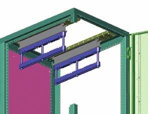 skříni s hloubkou 800 mm 800 Držáky sběrnic XBST... se montují na horizontální nosník XVTL-HP.
