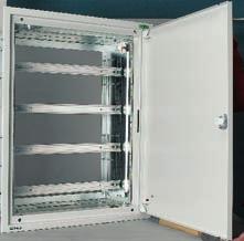 Rozváděčový systém Profi Plus Rámy s dveřmi v provedení pod omítku Rámy s dveřmi IP30, otočný zámek, BP-U-3S.