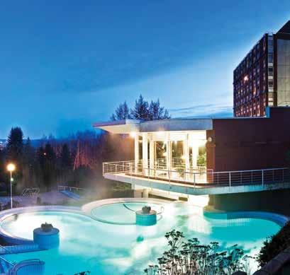 POBYTY AUTOBUSEM Hévíz Danubius Health Spa Resort Aqua**** ALL INCLUSIVE Lázně Jen 6 km od severního pobřeží Balatonu je vzdáleno nejznámější a nejstarší maďarské lázeňské městečko, které se od 18.
