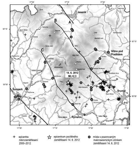 Aplikovaná geologie a je zhruba omezena spojnicí měst Moravská Třebová, Javorník, Opava a Otrokovice. Jihozápadní a severní okraj této oblasti lze spojit se zlomy směru SZ JV.