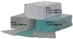 RUČNÍK "Z-Z" bílý celulósový jednovrstvý - balení karton 5000 ks 455,0 PAPÍR.