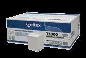 CEL/92260/KTN CELTEX zásobník na skládaný toaletní papír - černá plast bílá 320x135x110 1
