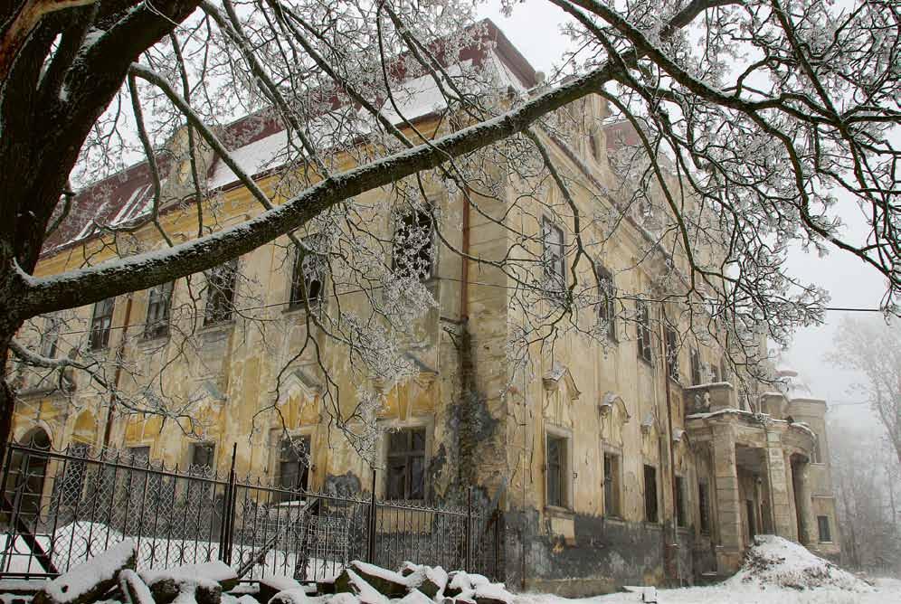 Obr. 11. Velké Dvorce, zámek. Hlavní budova. Pohled od jihu. (Foto Z. Gersdorfová, 2014) ostatně odkazuje na typologický eklektismus, hlavní trend v architektonické produkci v Čechách na počátku 20.