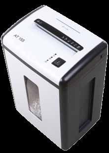 Samostatný vstup na CD a kreditní karty. skartovač AT-6C,AT-8C, AT-10C Skartovací stroj atraktivního designu pro malé kanceláře.