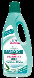 62094 62095 Sanytol univerzální sprej Univerzální čistič bez chlóru, dezinfikuje všechny materiály a plochy, ničí mikroby.