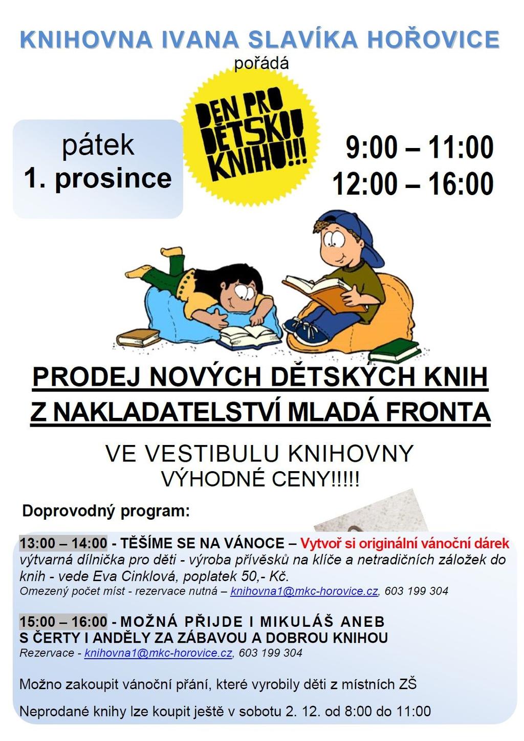Soutěž: Den pro dětskou knihu: 1. 12.