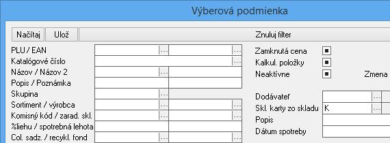 Dodávateľ si vie zistiť taktiež stav skladu resp. stav každého podskladu, pokiaľ ich má viacero. Cez menu Sklad Cenník pravé tlačidlo myši Výpisy resp.