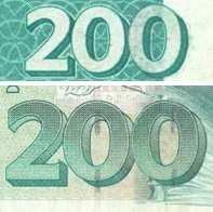 Pozměňovatel tak ze dvou bankovek celkové hodnoty 40 DEM vyrobil pozměněnou bankovku pětinásobné hodnoty.