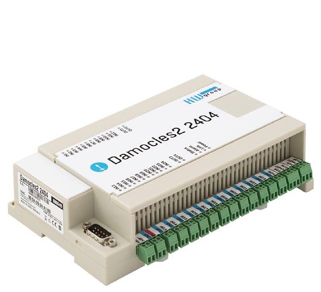 Zařízení Damocles 404 4 4 Bezpečné průmyslové I/O zařízení s možností napájení přes PoE a telco -4V. notkách Poseidon nebo Damocles (MM).