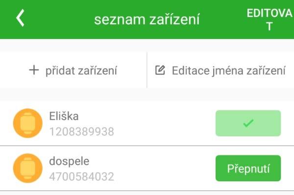 odebrání 3 Seznam