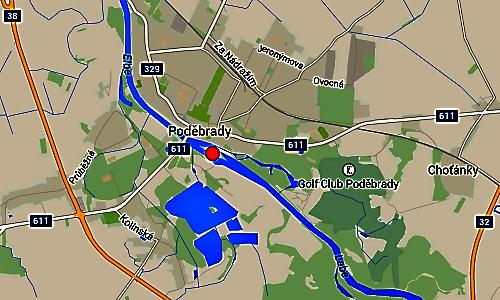 39 MVE PODĚBRADY Malá vodní elektrárna Poděbrady se nachází na řece Labe, která protéká historicky známým městem Poděbrady, na říčním kilometru 904,573 a GPS souřadnicích 50.140209, 15.121941.