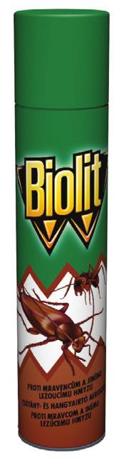 Biolit UNI - na hubení létajícího a lezoucího hmyzu sprej 200 ml, 400 ml Vysoce účinný univerzální sprej proti mouchám, komárům, švábům, mravencům a