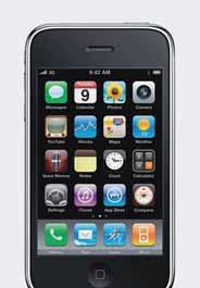Apple iphone 3GS Apple iphone 4 BlackBerry Bold 9700 Slavný iphone se tímto modelem dočkal třetí generace.