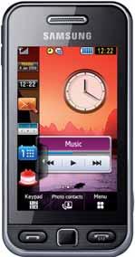 Samsung S5230 Star Samsung S5350 Shark Samsung S5550 Shark AMOLED Dotekový telefon nabídne displej s úhlopříčkou 3" a rozlišením 240 400 bodů, který je schopný zobrazit 262 tisíc barev.