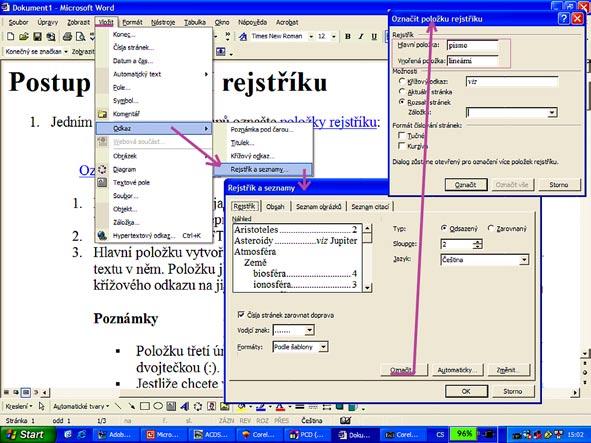 198 ÚVOD DO POČÍTAČOVÉ TYPOGRAFIE Textové editory a programy pro sazbu usnadňují také vytvoření rejstříku. Není to však zdaleka tak snadné, jako vytvoření obsahu.