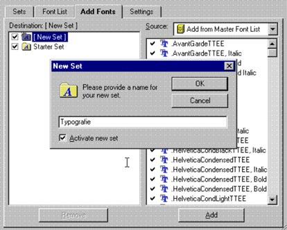 SPRÁVA, ÚPRAVA A TVORBA PÍSEM 209 Adobe Type Manager umí ještě ukázat, kolik písem je instalovaných, jaké jsou to typy písem a kolik písem