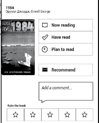 ČČČČČČČČČČ 55 SOCIÁLNÍ SÍTĚ A READRATE Nyní můžete ve svém zařízení Pocketbook využít výhody sociálních sítí: sdílet citáty z knih, přidávat komentáře a pochlubit se, co čtete nebo jste přečetli a co