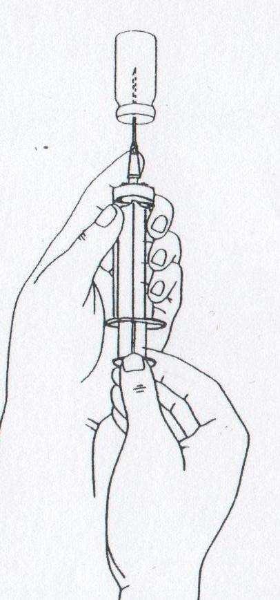 Nasávání léků z lahvičky   Příloha č. 4 Sklon při aplikaci i. m.