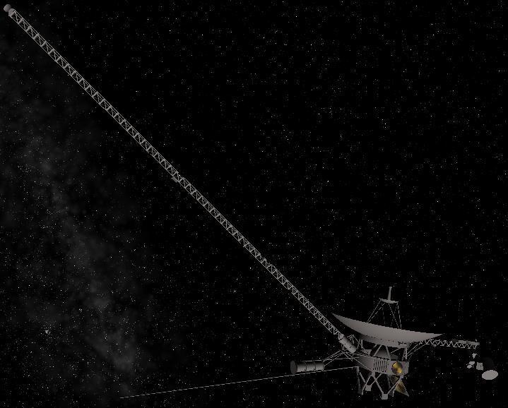 Voyager 1 : Tento satelit byl vyslán na pouť vesmírem v roce 1977, toho času se