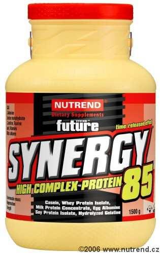 SYNERGY 85 High complex protein Charakteristika: Práškový koncentrát pro přípravu širokospektrálního proteinové koktejlu pro cílené budování svalové hmoty.