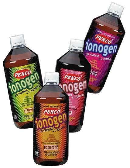 Produkty společnosti PENCO IONOGEN Charakteristika: je tekutý koncentrát pro přípravu hypotonického nápoje, který doplňuje ztráty tekutin, minerálů a vitamínů, k nimž dochází během intenzivního