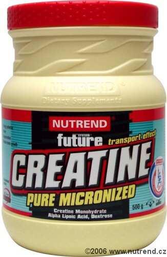 CREATINE PURE MICRONIZED Charakteristika: Čistý mikronizovaný kreatin monohydrate s funkčním přídavkem dextrózy a kyseliny alfa-lipoové zajišťuje efektivní využití a transport kreatinu v těle.