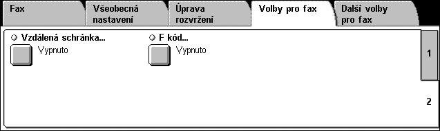 4 Fax Volby pro fax fax Tento oddíl popisuje způsob zadávání voleb pro přenosy faxu.