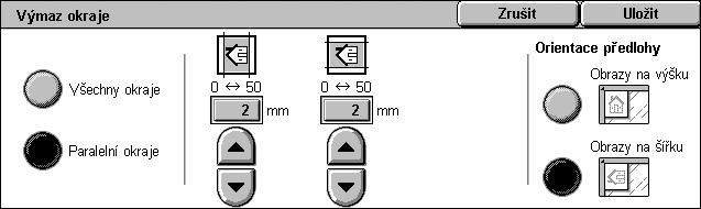 Vyberte požadované volby. 3. Vyberte tlačítko [Uložit]. Automat. zjištění Automaticky zjistí formát předlohy o standardním formátu.