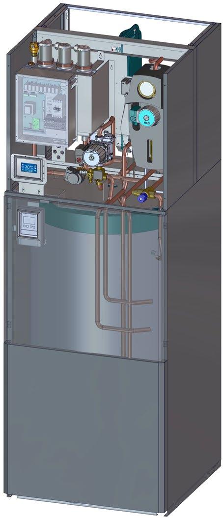 SOLARTHERM EL -, EL - SOLARTHERM EL -, EL - Solární jednotka SOLARTHERM je moderní kompaktní spotřebič zajišťující vytápění a zároveň i ohřev teplé vody (TV) pomocí elektrokotle a solárního systému.