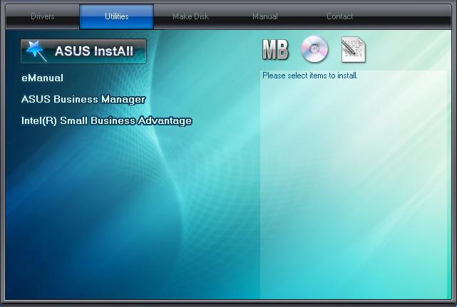 Kapitola 5 Používání balíku ASUS Business Manager ASUS Business Manager ASUS Manager je balík nástrojů pro přizpůsobení a údržbu